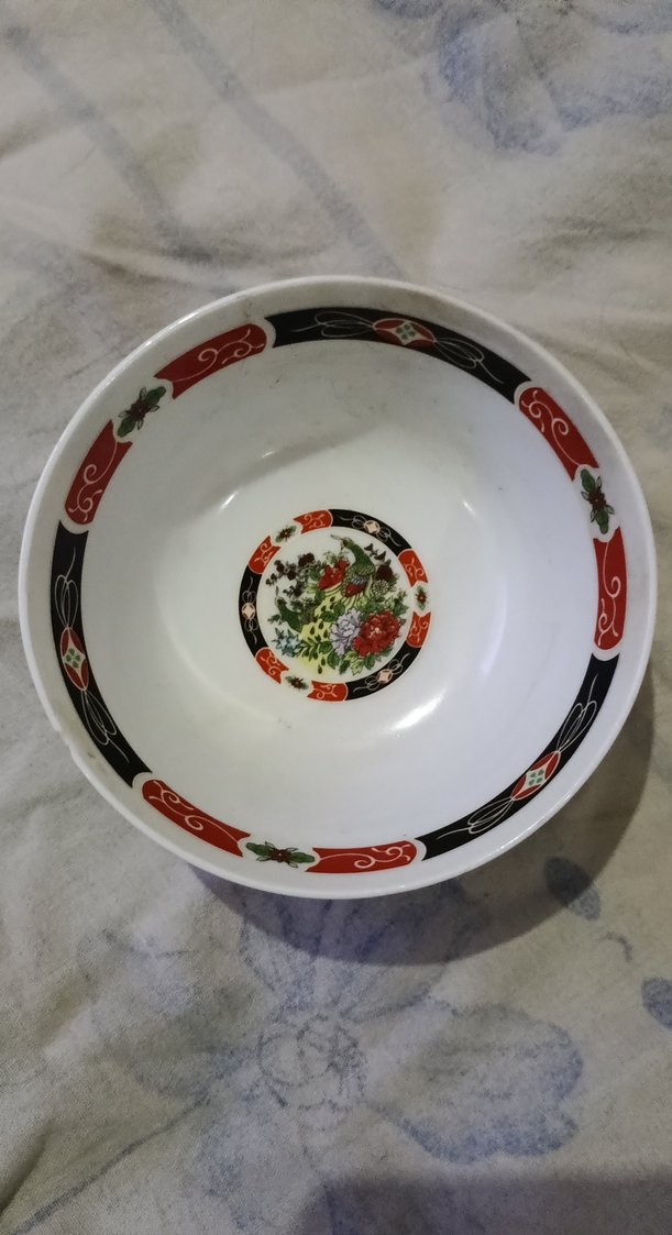 Desenli Beyaz Kase(japon)12 cm - Görsel 2