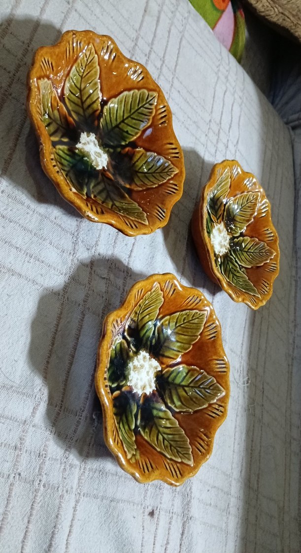 kahverengi ı Renkli Çiçek Desenli kâse Seti - Görsel 5