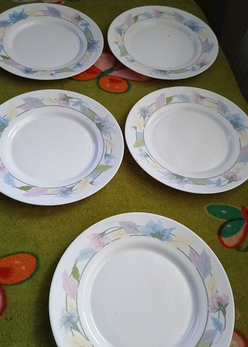 arcopal Fransız Pastel Renkli Çiçek Desenli 5 Tabak - Görsel 5