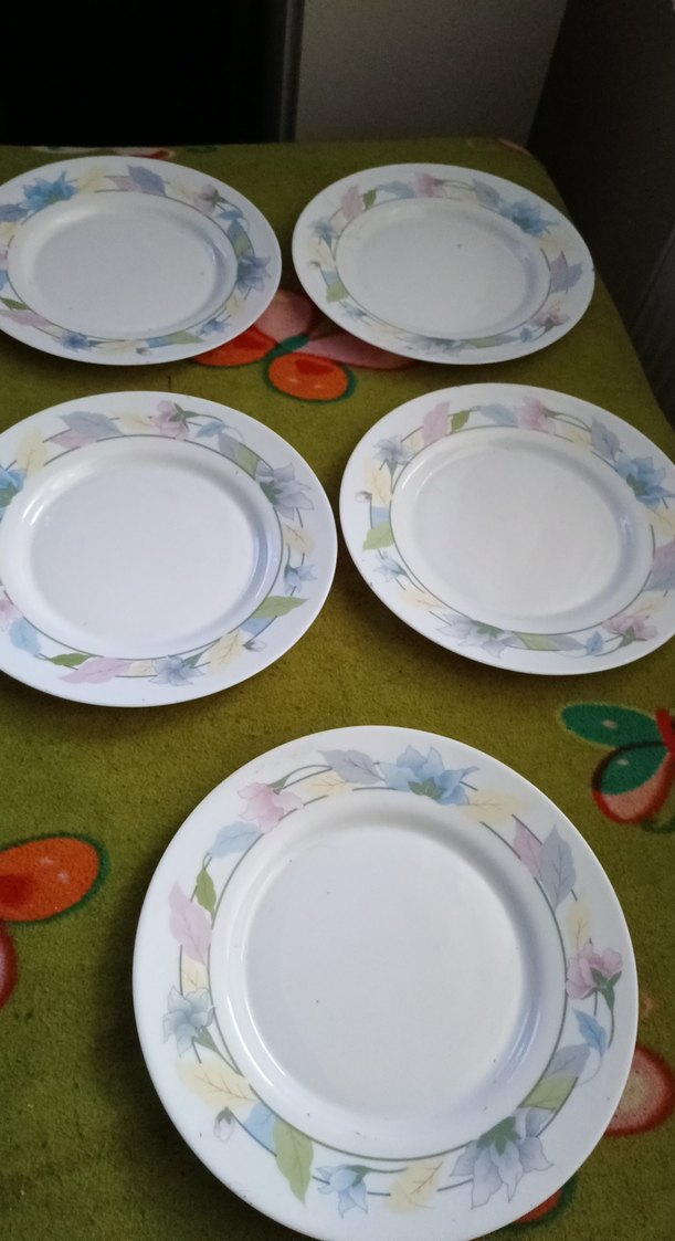 arcopal Fransız Pastel Renkli Çiçek Desenli 5 Tabak - Görsel 5