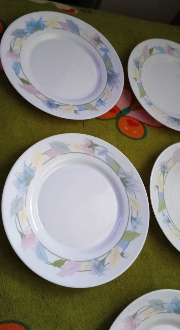 arcopal Fransız Pastel Renkli Çiçek Desenli 5 Tabak - Görsel 3