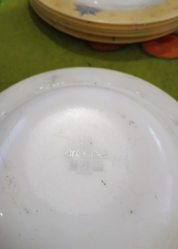 arcopal Fransız Açık Sarı Yemek Tabağı Seti jelatinli sıfır - Görsel 8