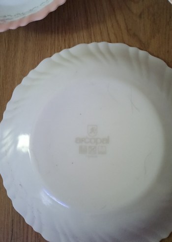 arcopal Fransız Pembe Pastel Kenarlı 5 Parça Tabak Seti - Görsel 6