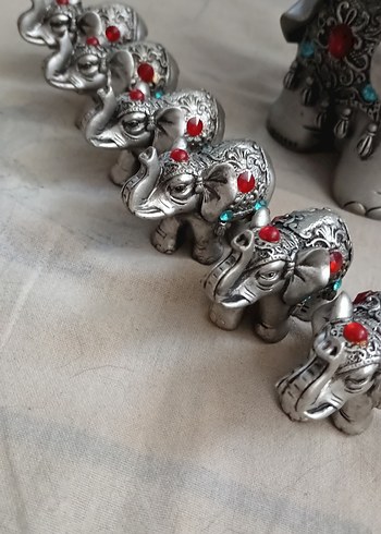 Gri Fil Temalı Figür Seti - Görsel 5