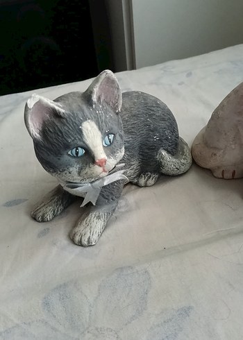 Gri Kedi Figürleri Seti - Görsel 2