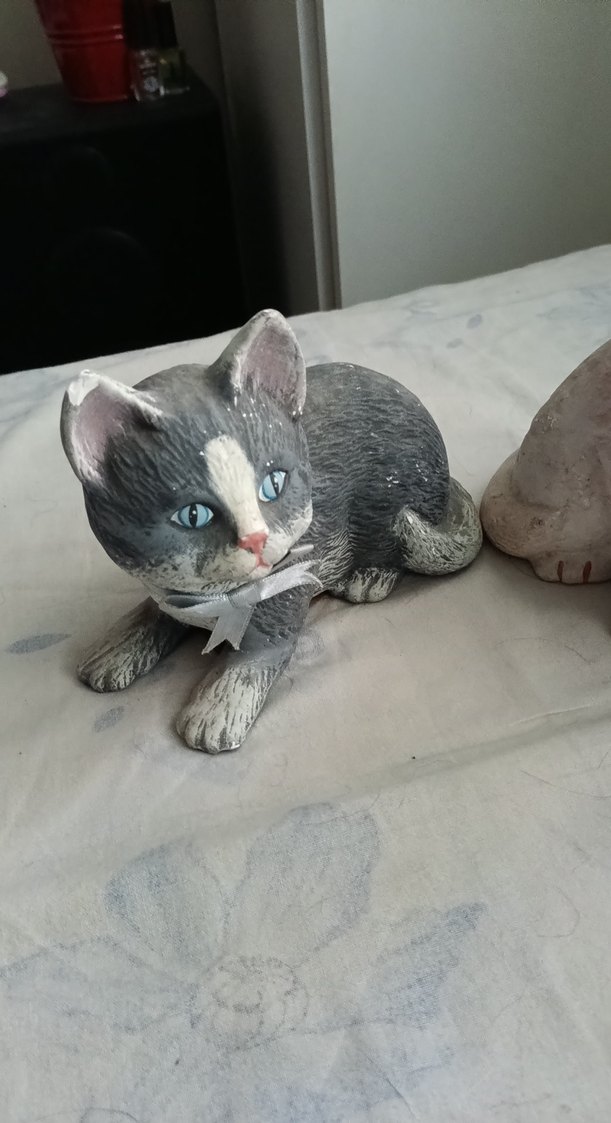 Gri Kedi Figürleri Seti - Görsel 2