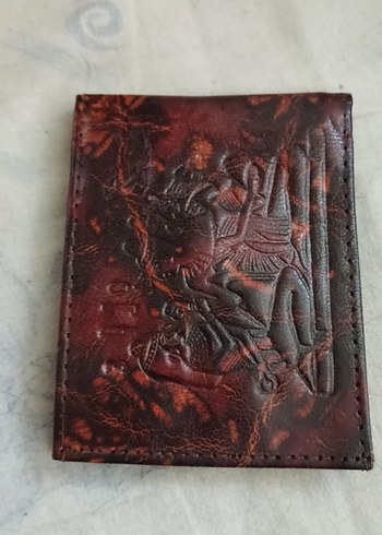 Bordo Vintage Desenli Erkek Cüzdan - Görsel 5