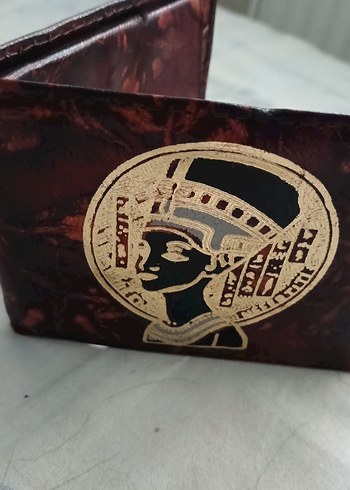 Bordo Vintage Desenli Erkek Cüzdan - Görsel 2