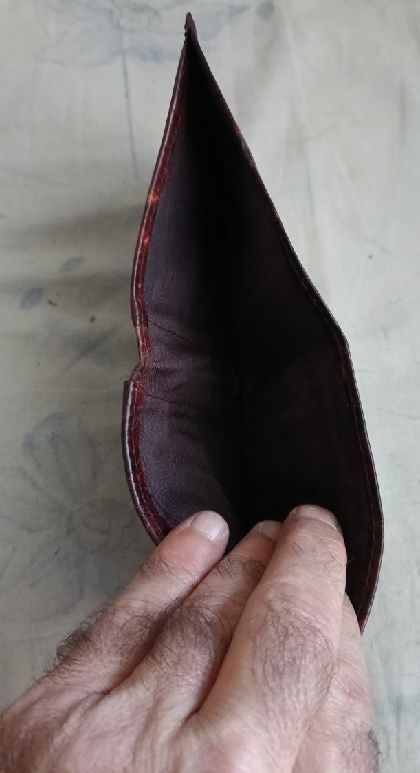 Bordo Vintage Desenli Erkek Cüzdan - Görsel 4