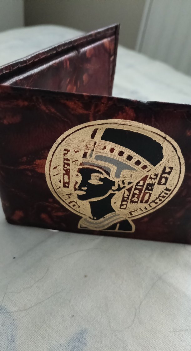 Bordo Vintage Desenli Erkek Cüzdan - Görsel 2