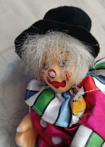 Renkli Palyaço Figürin(15) cm porselen - Görsel 3