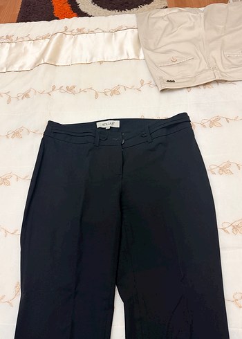 Siyah Kadın Pantolon Kumaş - Görsel 3