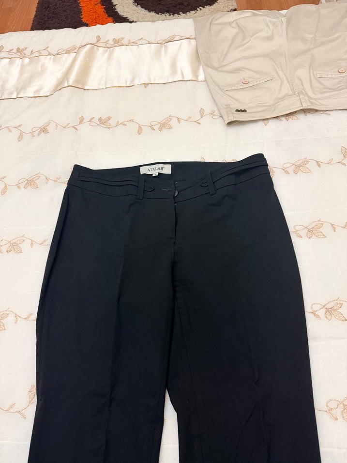 Siyah Kadın Pantolon Kumaş - Görsel 3