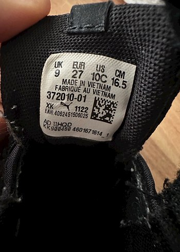 Erkek Çocuk Siyah Cırt Cırtlı Spor Ayakkabı - Görsel 4