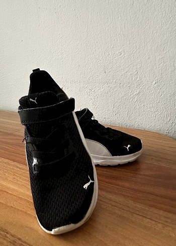 Erkek Çocuk Siyah Cırt Cırtlı Spor Ayakkabı - Görsel 3