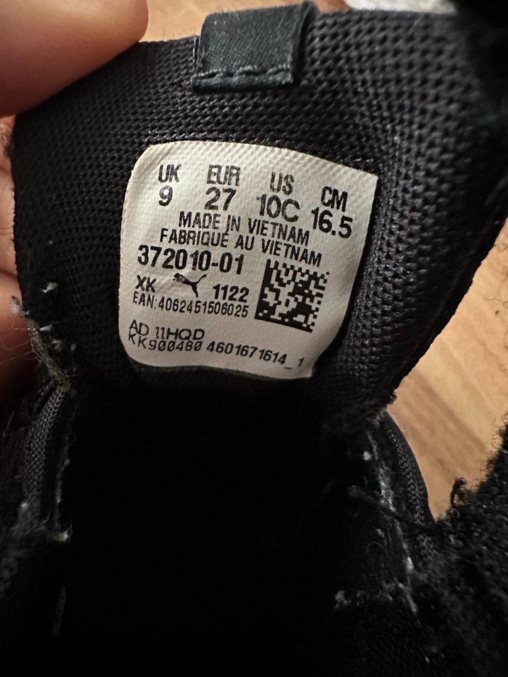 Erkek Çocuk Siyah Cırt Cırtlı Spor Ayakkabı - Görsel 4