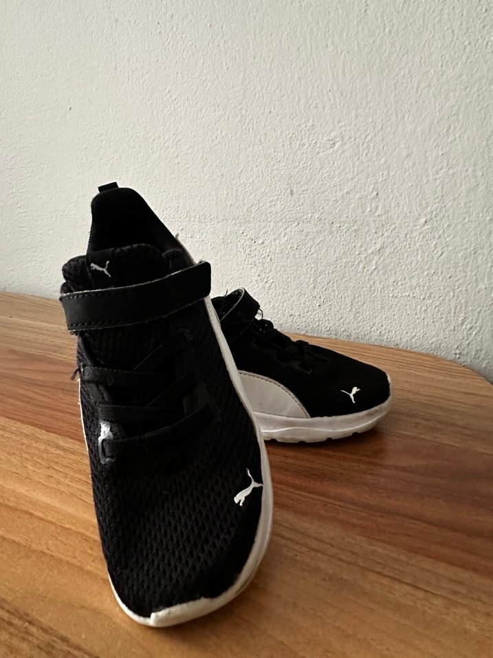 Erkek Çocuk Siyah Cırt Cırtlı Spor Ayakkabı - Görsel 3