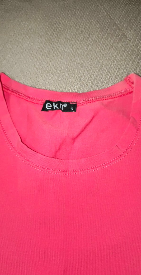 Pembe Kadın Kısa Kollu Tişört - Görsel 2