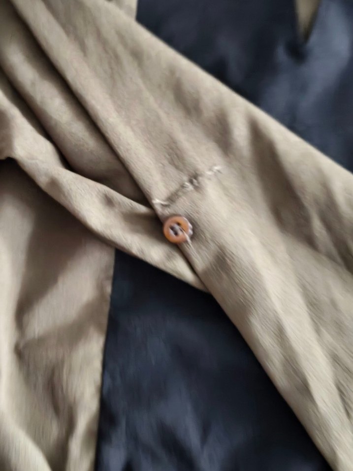 Haki Midi üst Notch Yaka - Görsel 3