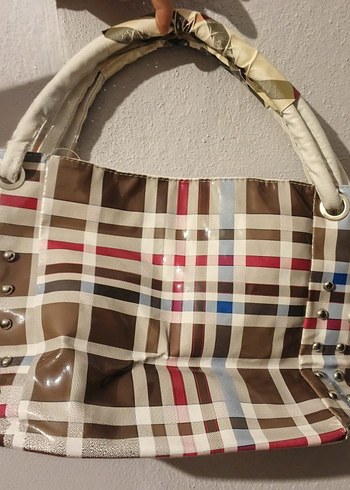 Çok Renkli Kadın Tokalı Omuz Çantası - Görsel 3