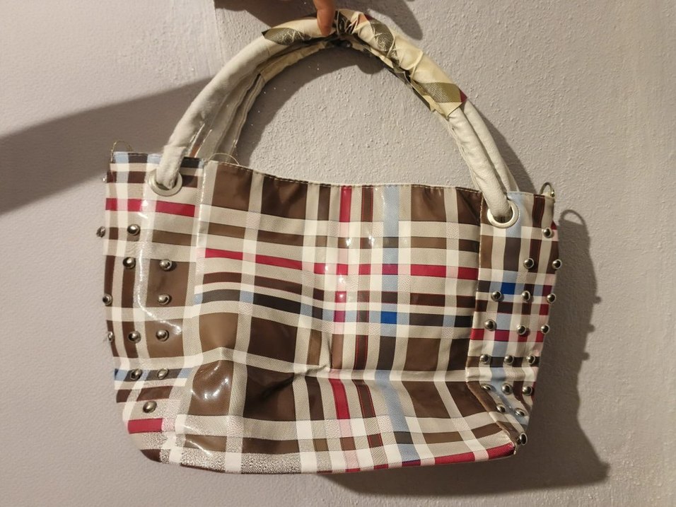 Çok Renkli Kadın Tokalı Omuz Çantası - Görsel 3