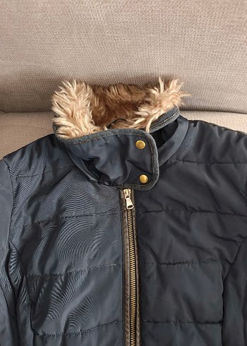 Kadın Midi Kışlık Mont Kürklü - Görsel 4