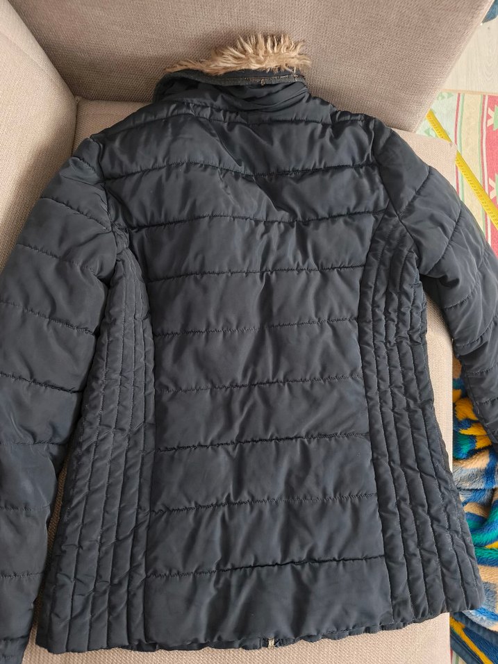 Kadın Midi Kışlık Mont Kürklü - Görsel 5