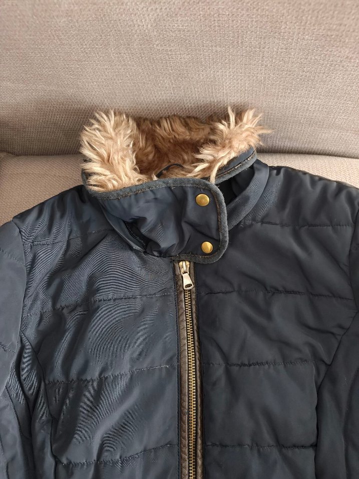 Kadın Midi Kışlık Mont Kürklü - Görsel 4