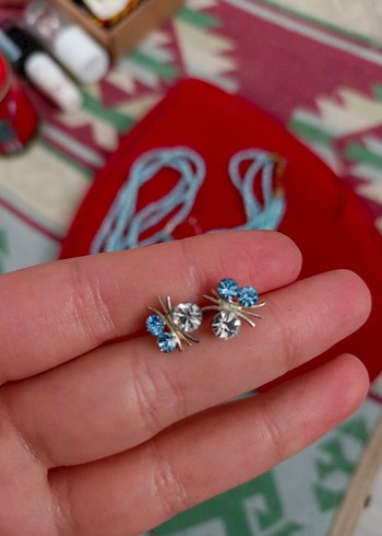 Uzun Turkuaz Boncuklu Bohem Kolye - Görsel 6