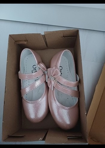 Kız Çocuk Pembe Tokalı Babet - Görsel 2