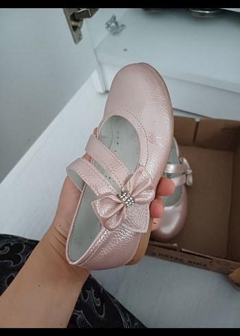 Kız Çocuk Pembe Tokalı Babet - Görsel 4