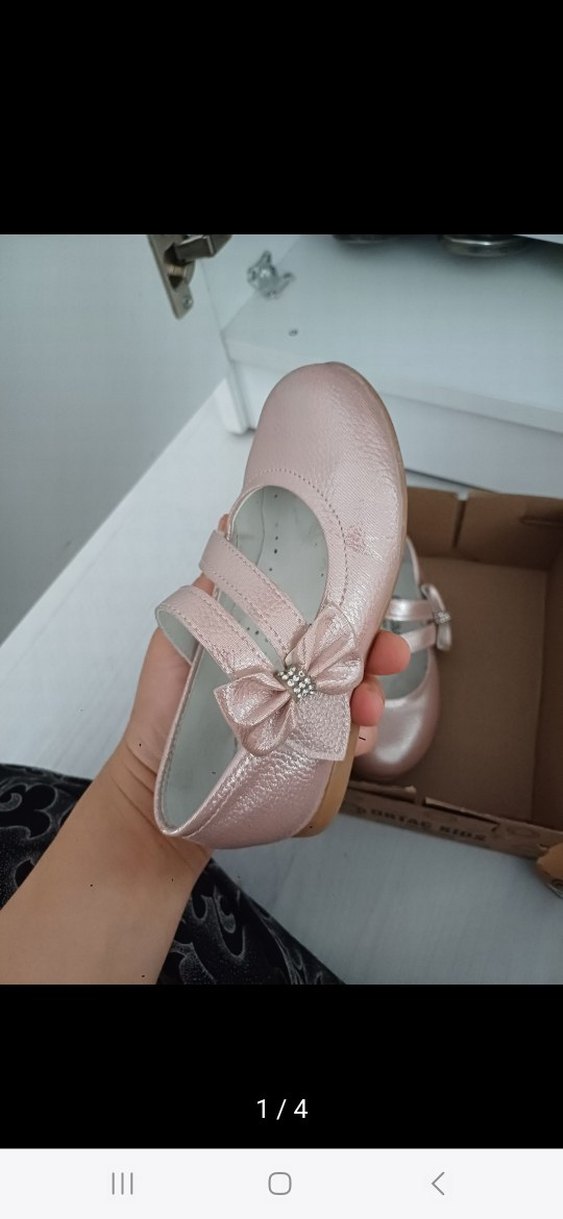 Kız Çocuk Pembe Tokalı Babet - Görsel 4