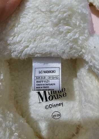 Kız Çocuk Pembe Minnie Mouse Sıcacık Terlik - Görsel 5