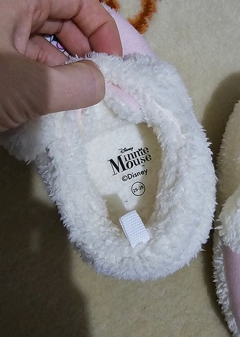 Kız Çocuk Pembe Minnie Mouse Sıcacık Terlik - Görsel 4