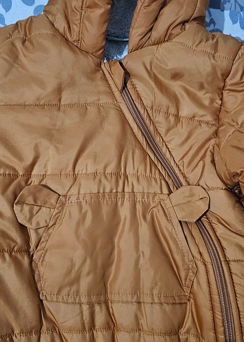 Hardal/Turuncu Renk Fermuarlı Bebek Tulum - Görsel 3