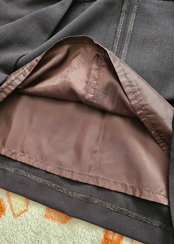 Kahverengi Midi Kalem Etek - Görsel 5