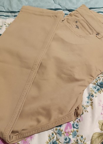 Bej Düğmeli erkekKumaş Pantolon - Görsel 5