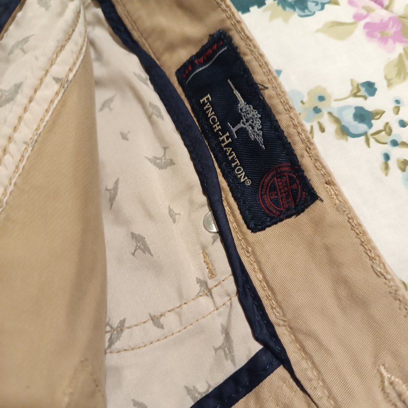 Bej Düğmeli erkekKumaş Pantolon - Görsel 4