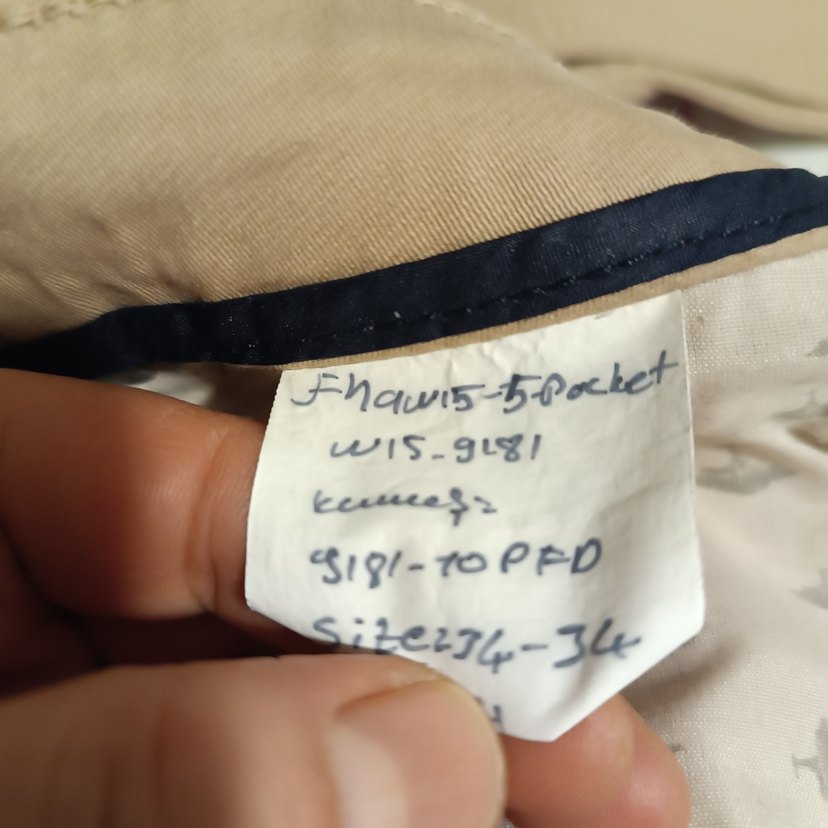 Bej Düğmeli erkekKumaş Pantolon - Görsel 2