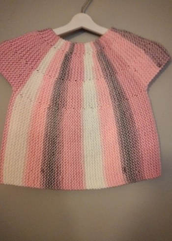 6-9ay el örgüsü yelek - Görsel 2