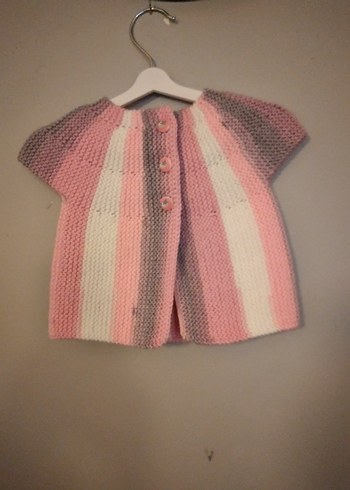 6-9ay el örgüsü yelek - Görsel 3