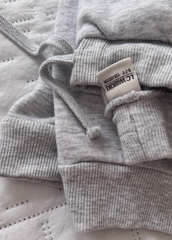Gri Çocuk Rahat Kesim Eşofman Altı 6 7 yaş polarlı - Görsel 2