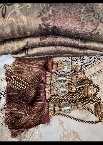 4 kanat perde fon perde yan aksesuarla beraber - Görsel 6