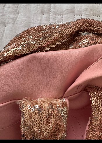 İthal Pullu Pembe Sırt Çantası - Görsel 7