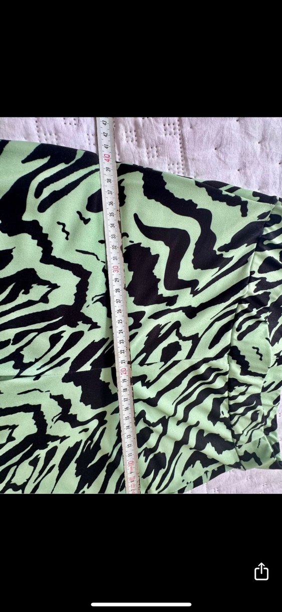 Koton Kadın Yeşil ispanyol paça likralı Pantolon - Görsel 4