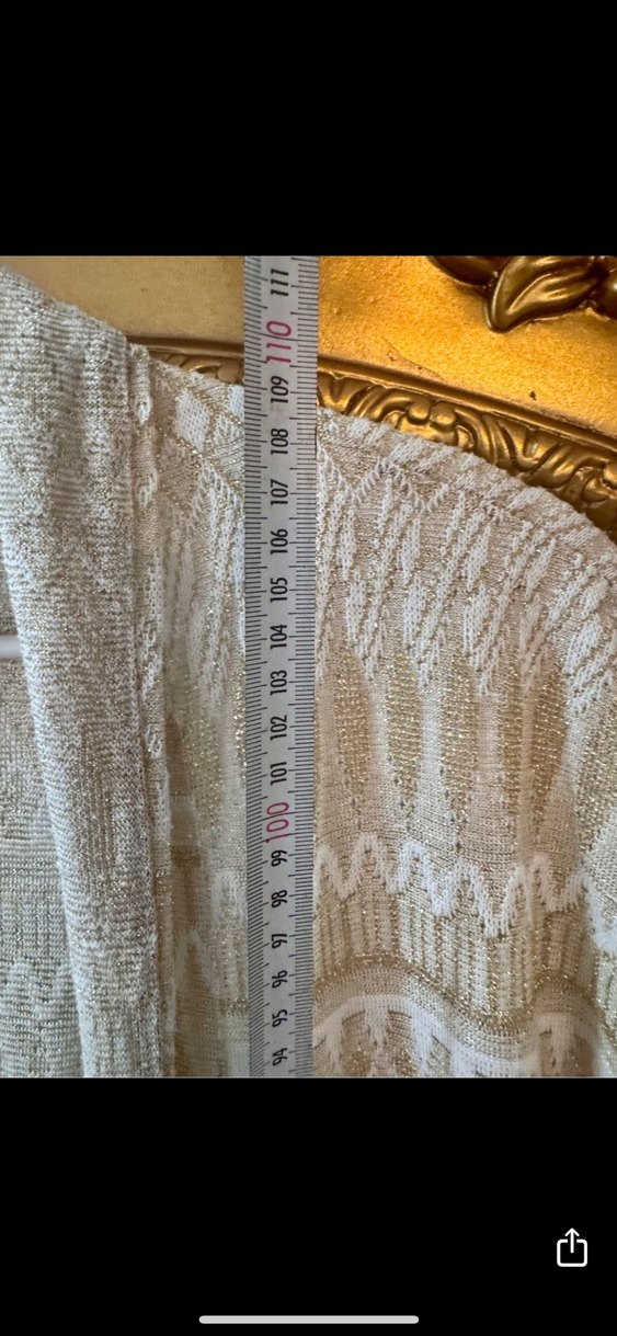 Kendinden Gold simli Nakışlı Bohem Uzun Kadın hırka - Görsel 4