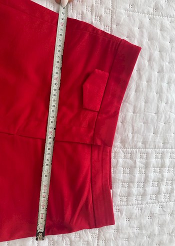 Klasik Kırmızı Kadın Kumaş Pantolon - Görsel 5