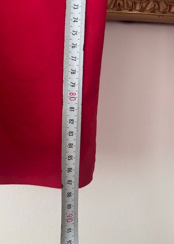 Klasik Kırmızı Kadın Kumaş Pantolon - Görsel 2