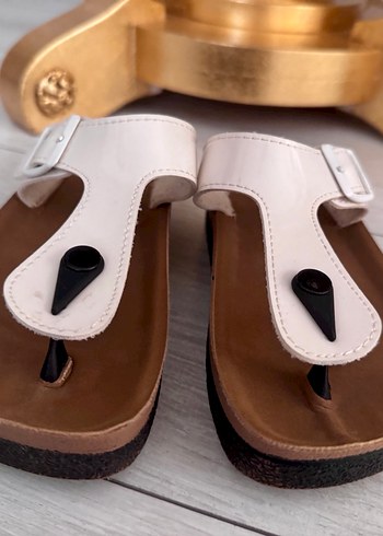 #slazenger Beyaz Tokalı kız çocuk Terlik - Görsel 2