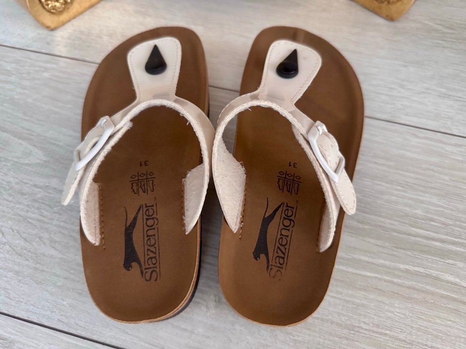 #slazenger Beyaz Tokalı kız çocuk Terlik - Görsel 3